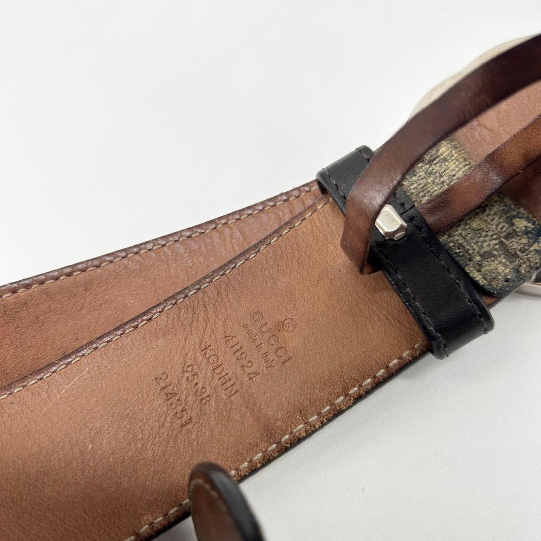 17524✨GUCCI GGスプリーム インターロッキング金具 ベルト