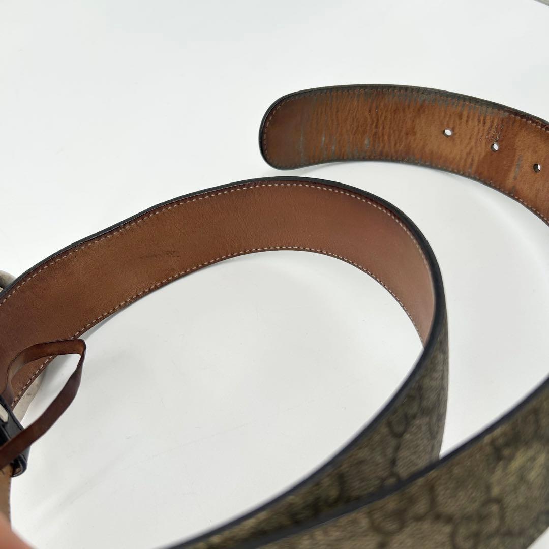17524✨GUCCI GGスプリーム インターロッキング金具 ベルト