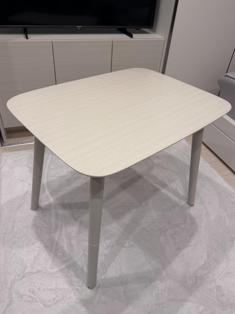 ニトリ★高さが変えられる2Wayこたつテーブル/幅80×奥行60(ホワイト)