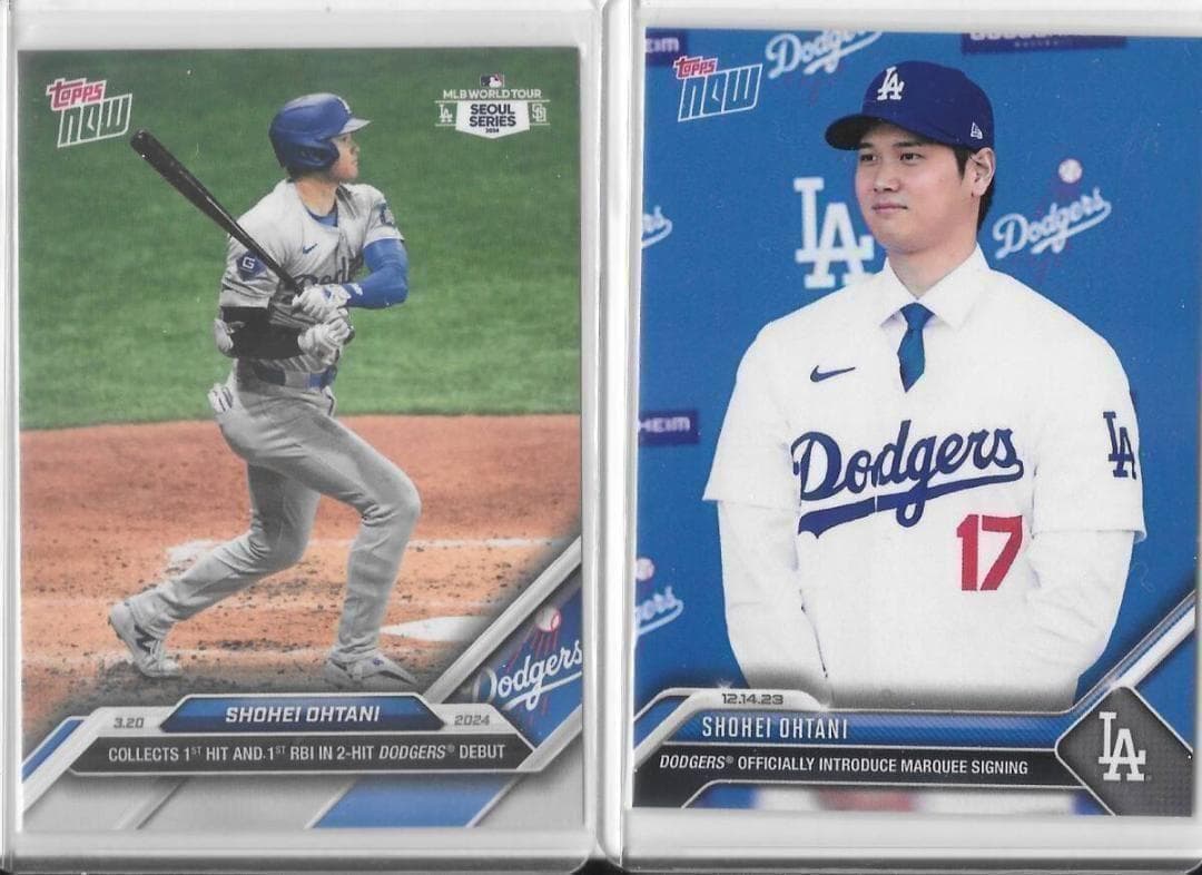 大谷翔平 MLB ドジャース 記念セット ボール＆カード＆デコピン写真他