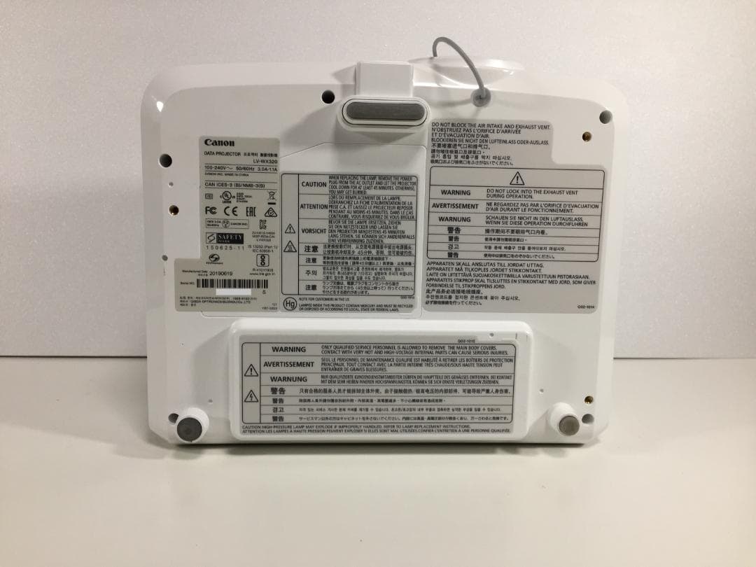 Canonプロジェクター・LV-WX320・使用時間【５h】・3200lm・②