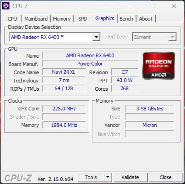 ミニPC Lenovo m920q i7-9700T RX6400