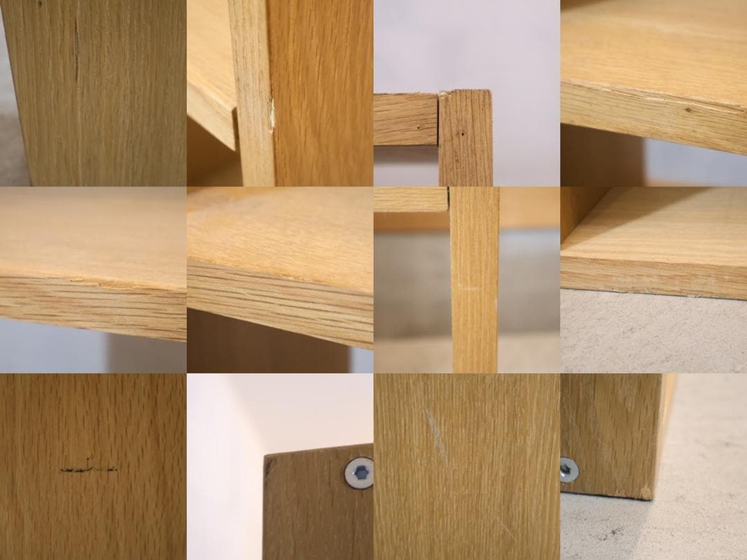 無印良品 MUJI オーク材 スタッキングシェルフ 5段・2列 オープンシェルフ