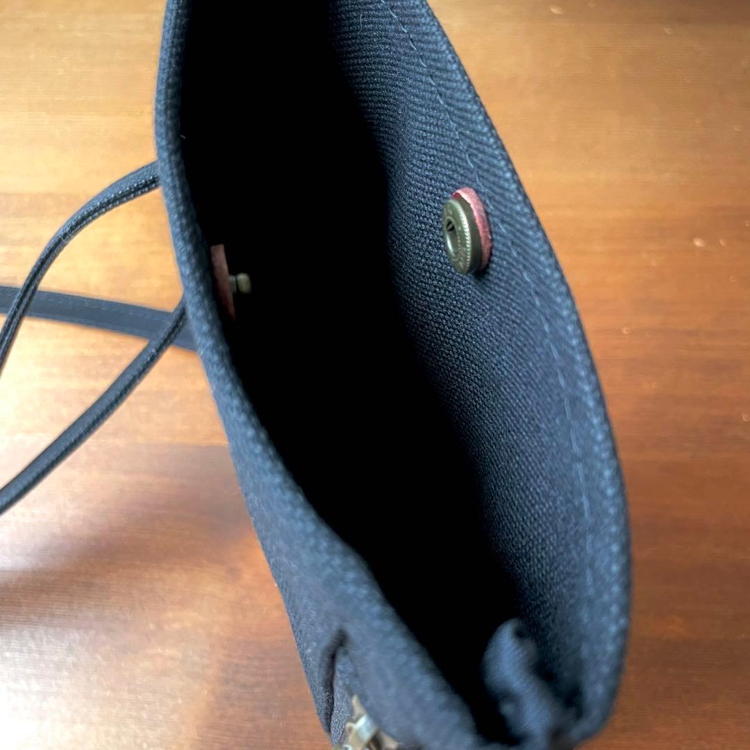 8号帆布トートバッグ(横長)キナリ×ブラック　たみと