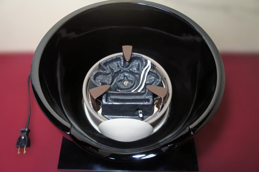 ☆ 創巧野々田 真塗風 炉(紅鉢型)400w電熱器 在銘 棗釜他フルセット送料込