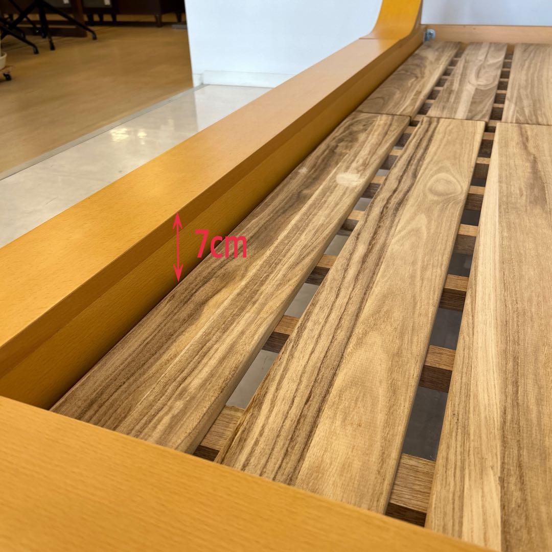 新品・アウトレット★ワイドダブル ベッドフレーム シンプル すのこ