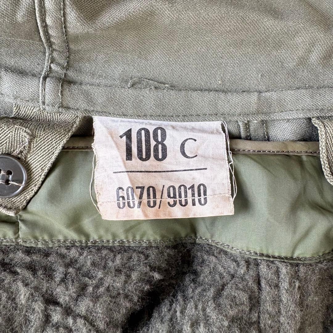 70s フランス軍　実物　XL モッズコート￼ ミリタリージャケット　M64 緑