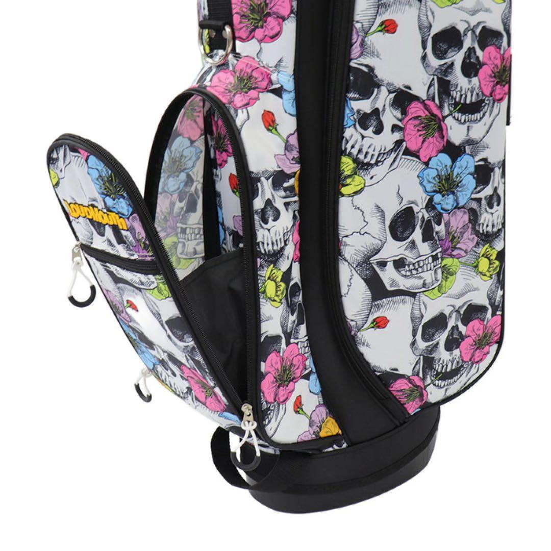 【新品】ラウドマウス キャディバッグ 8.5型 スカルフラワーズ 151