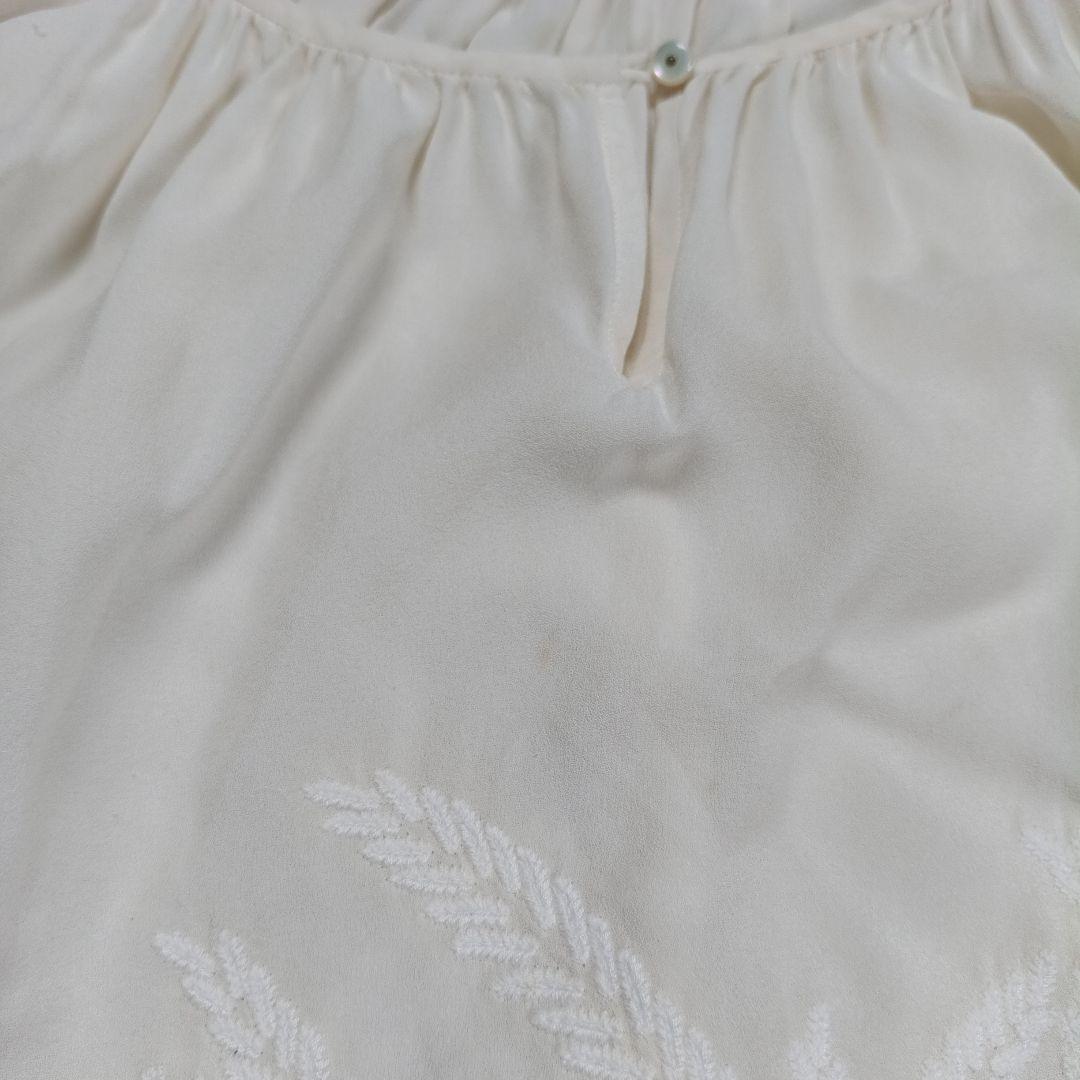 定価5万 ミナペルホネン現行　シルクブラウス　SPICA　36　長袖　レディース