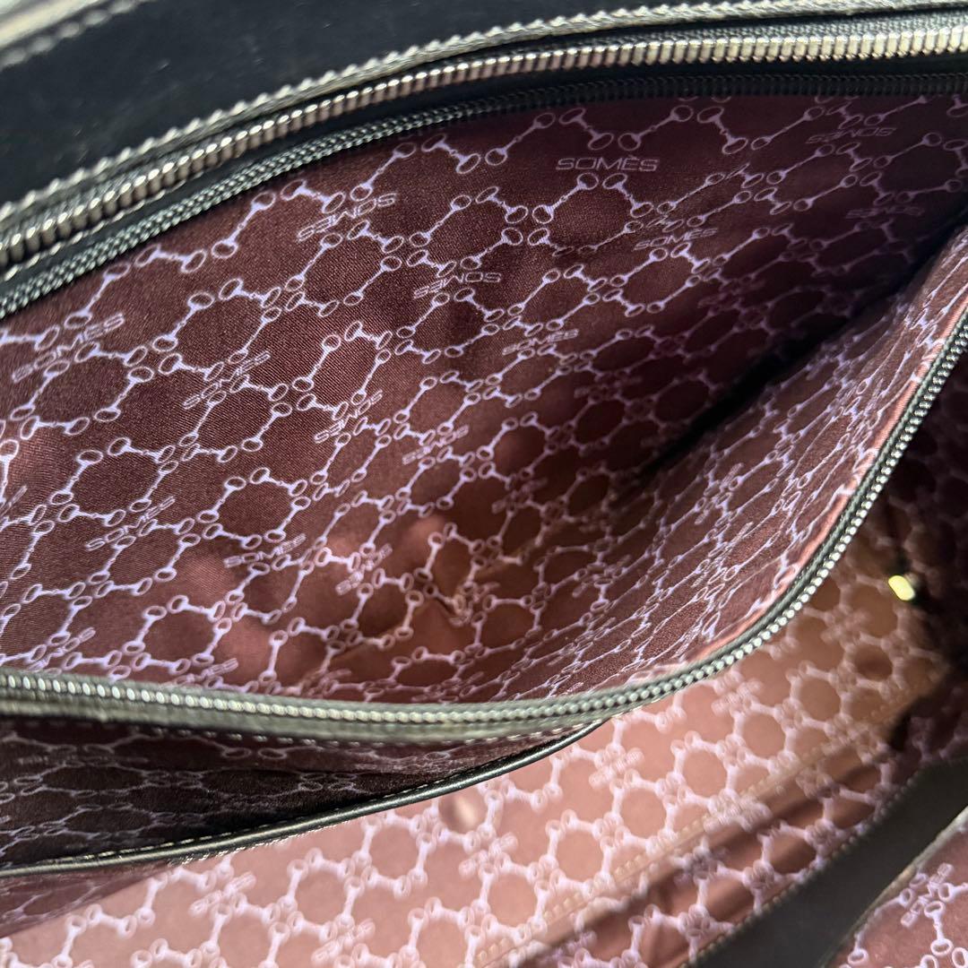 【美品】ソメスサドル　ビジネスバッグ　2way イノベーション　レザー　黒色