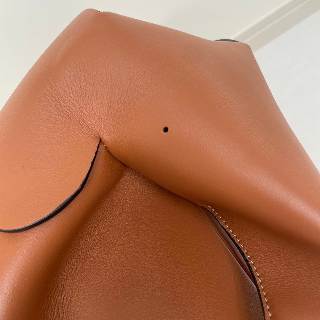 ほぼ未使用【ロエベ】エレファントバッグ ラージ　クラシックカーフ　タン　ブラウン