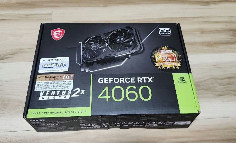 MSI GeForceRTX4060（たなごうさん専用）