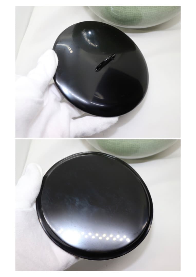 韓国人間文化財 柳海剛(柳根瀅) 高麗青磁 水指 茶道具 共箱