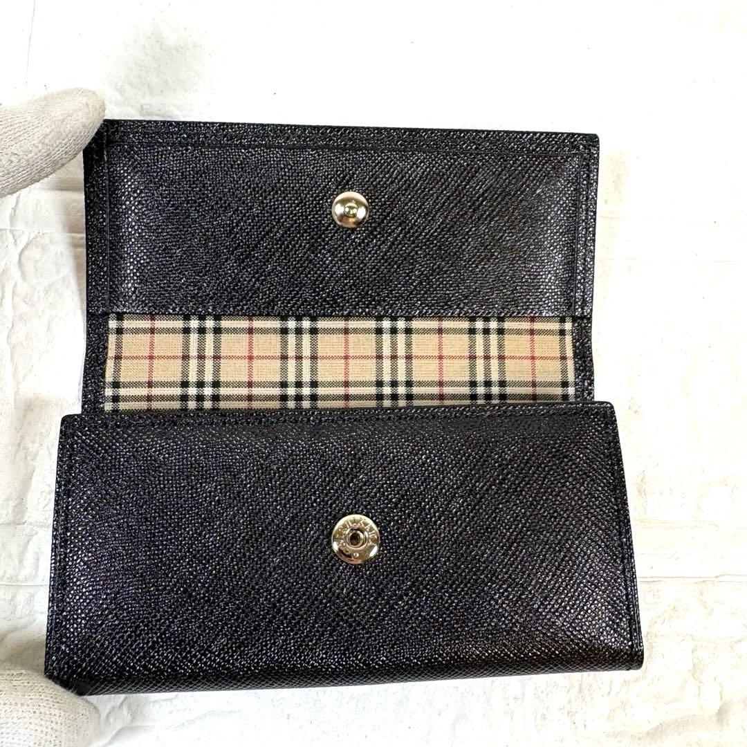 【箱付き】バーバリー BURBERRY 4連キーケース ノバチェック －ブラック