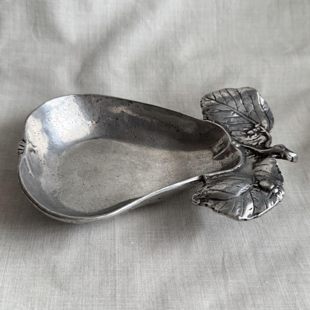 1950s フランス製 ピューター製 梨 ヴィンテージ アクセサリートレイ