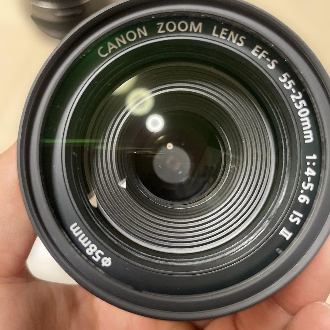 Canon EF-S 55-250mm IS2 ズームレンズ　2本