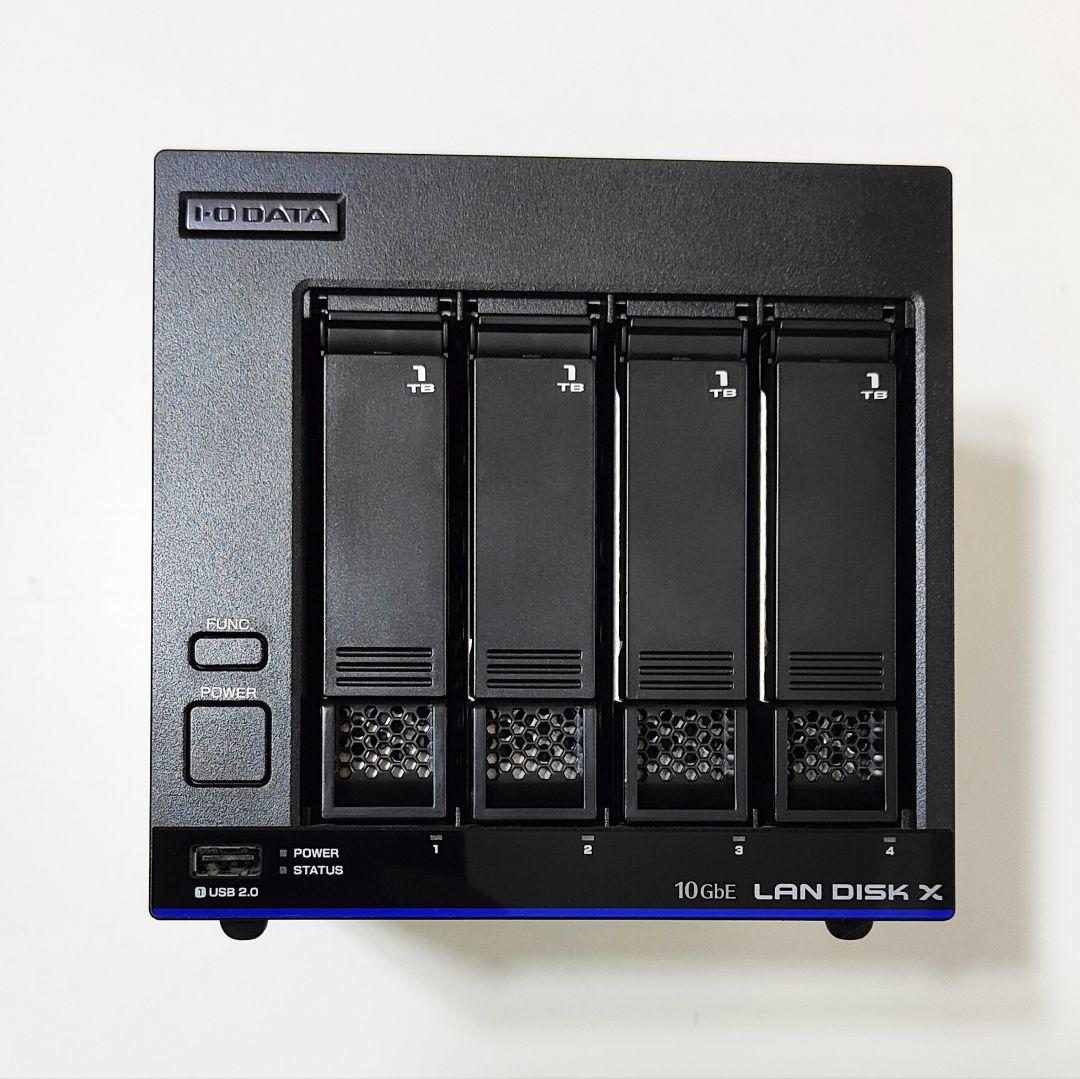 値下げ NAS IODATA HDL4-XA 10GbE HDD 4ベイ 4TB