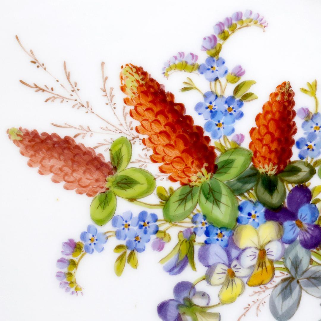 【美品 １級品】マイセン 最高峰 自然主義 オーバルプレート オツィエ レリーフ