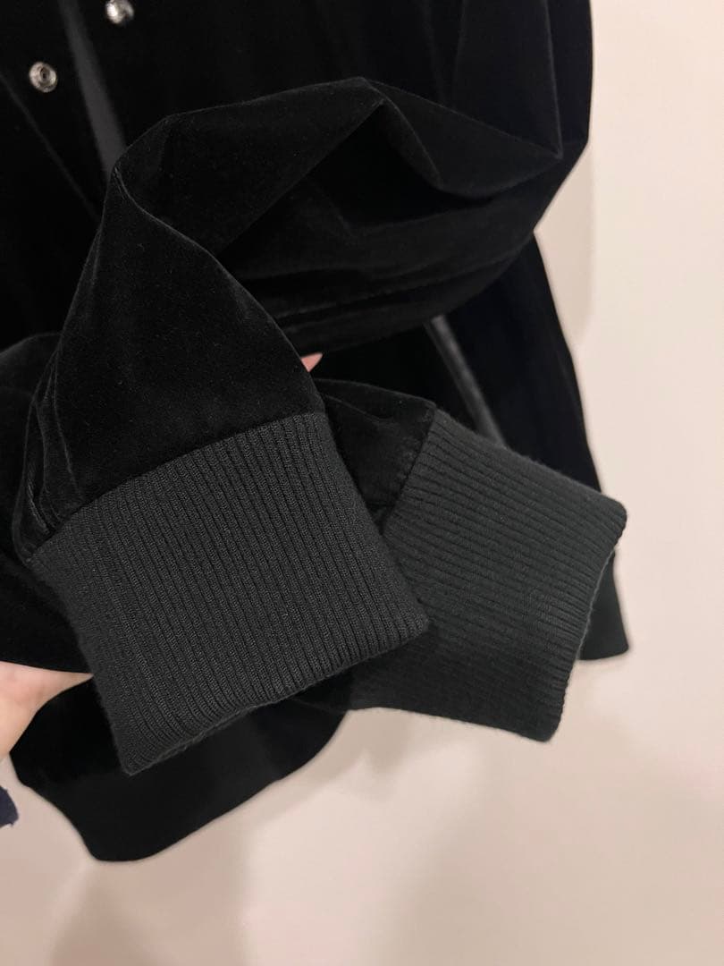 ★LAST NEST★ベロア調スタジャン Jesus layered tee M