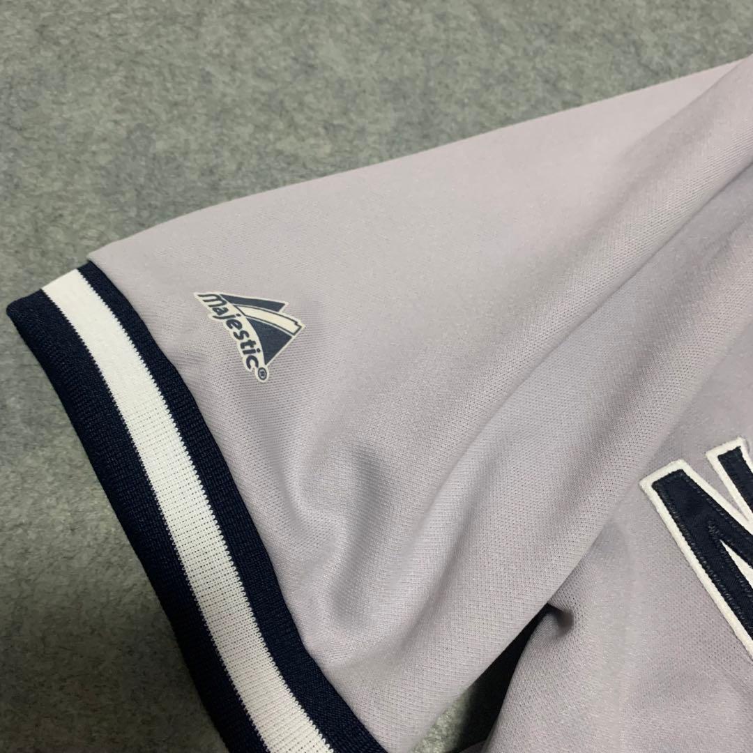 美品 90s Majestic YANKEES ヤンキース ベースボールシャツ