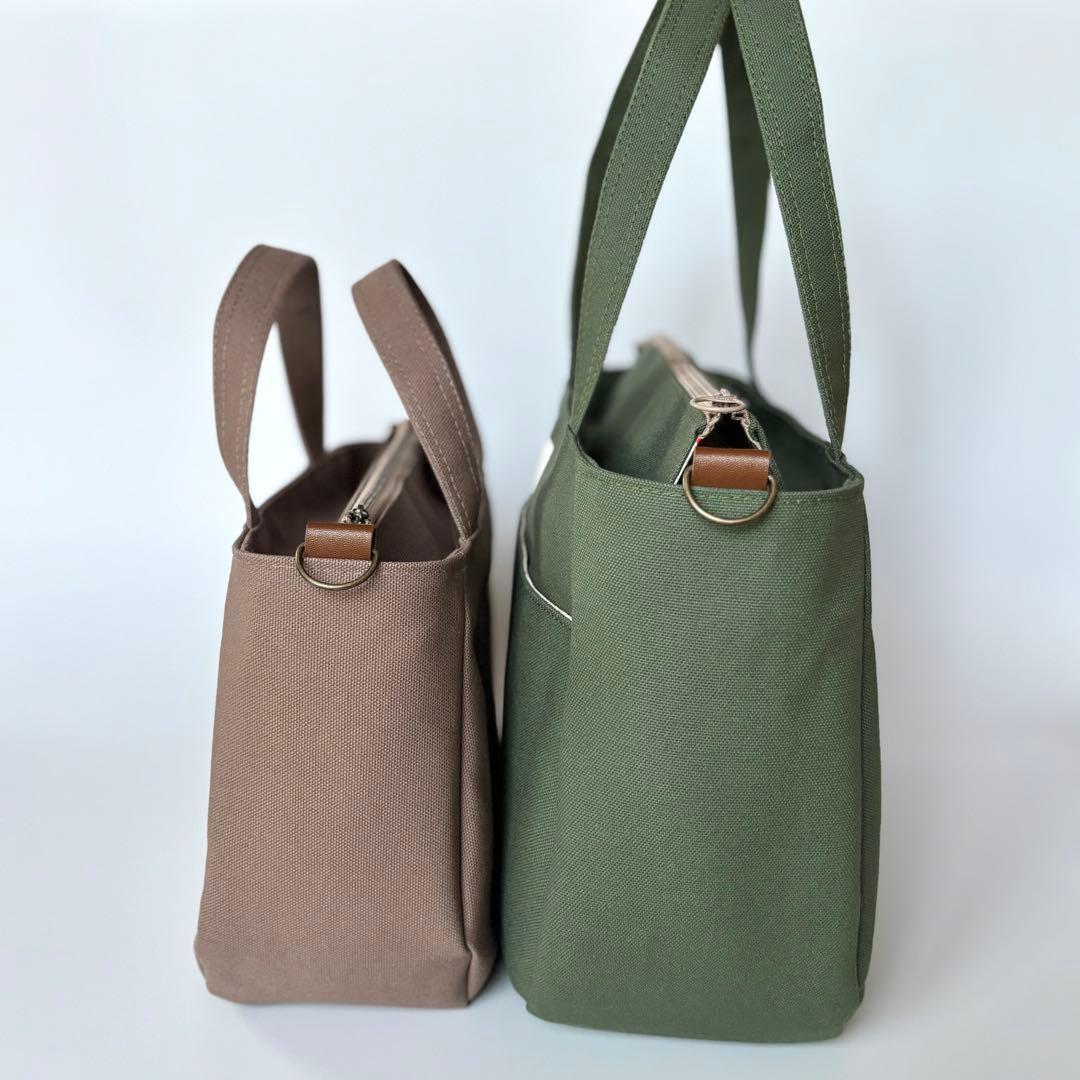 【あつ】ラウンドトートバッグLサイズ　ナイロンオックスキルト　ネイビー