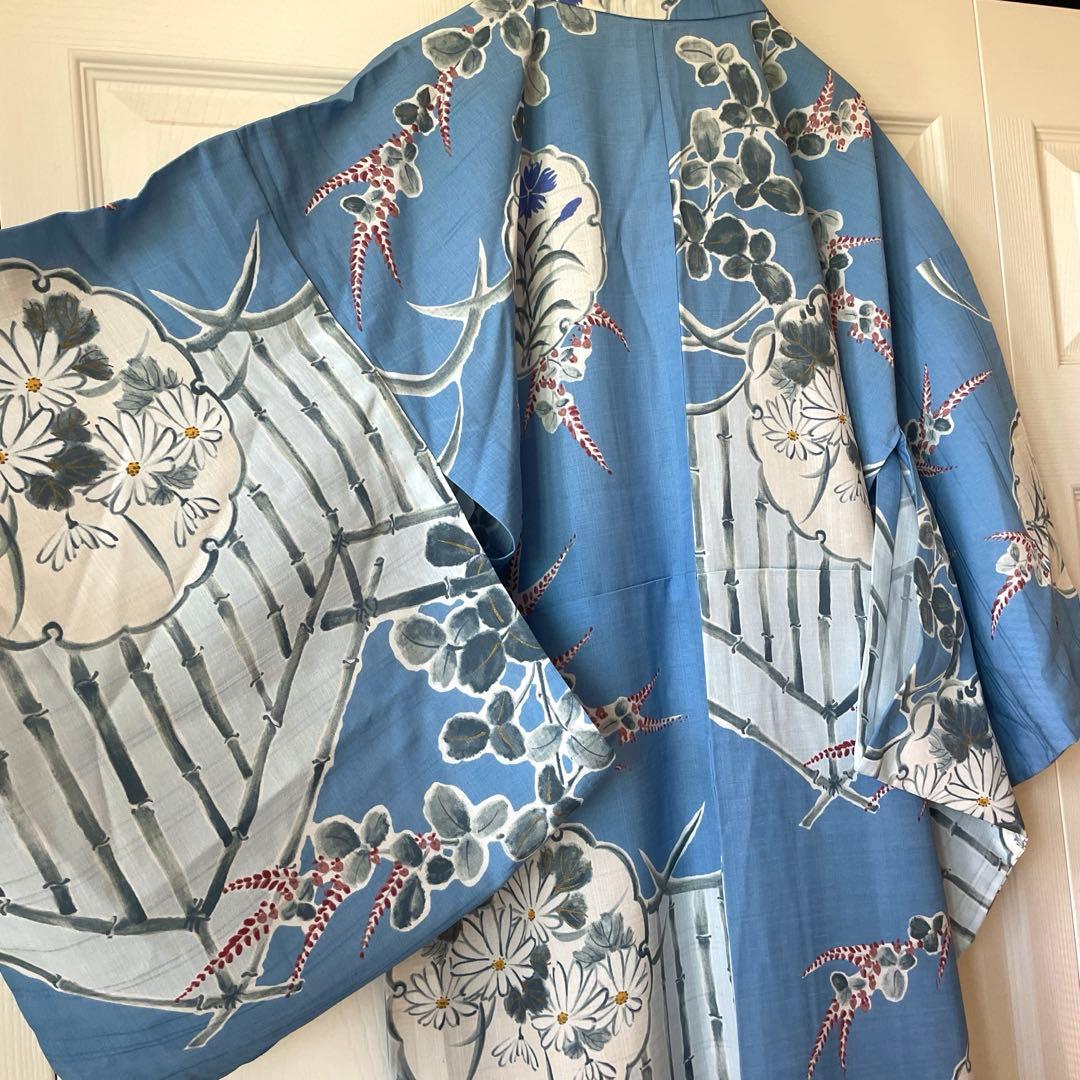 浴衣 さんび レディースMサイズ　クリーニング済み