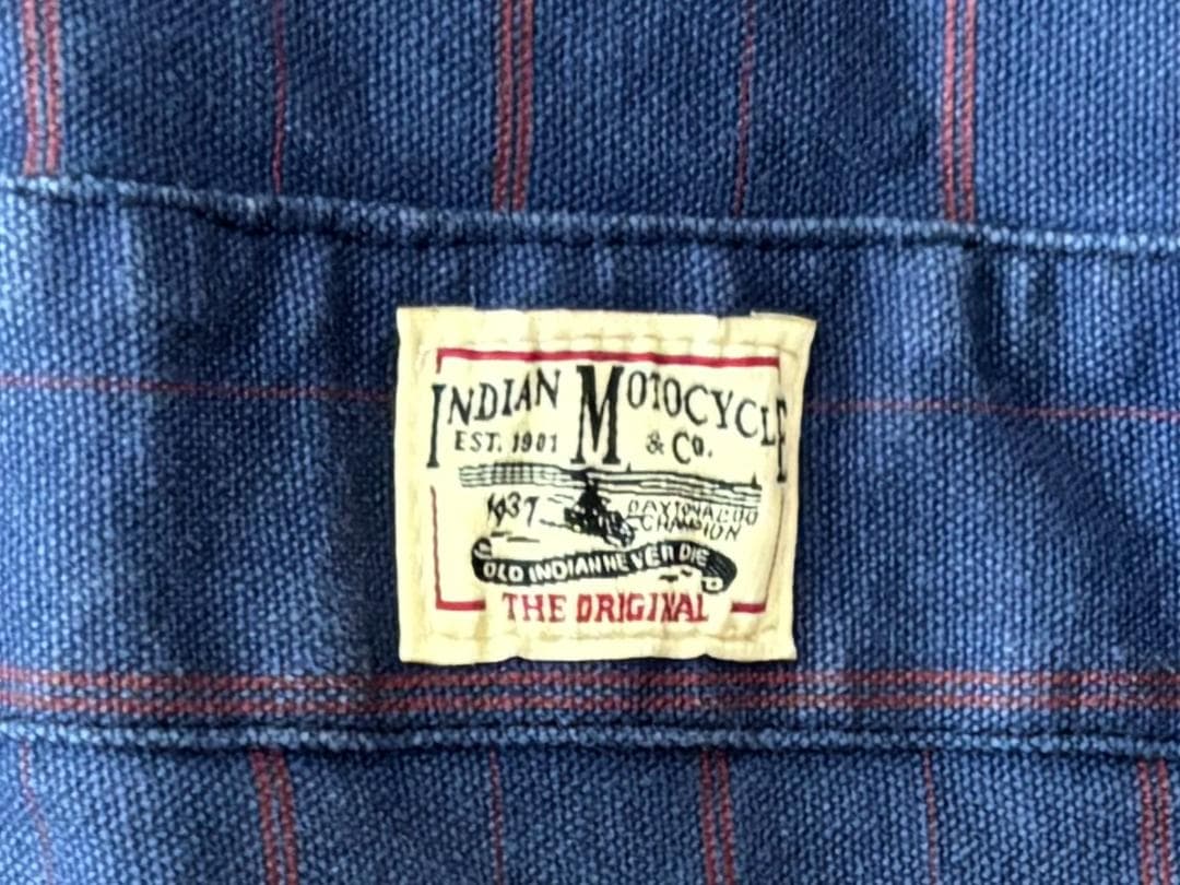 【月末セール】≪Indian Motocycles≫ヒッコリースストライプつなぎ