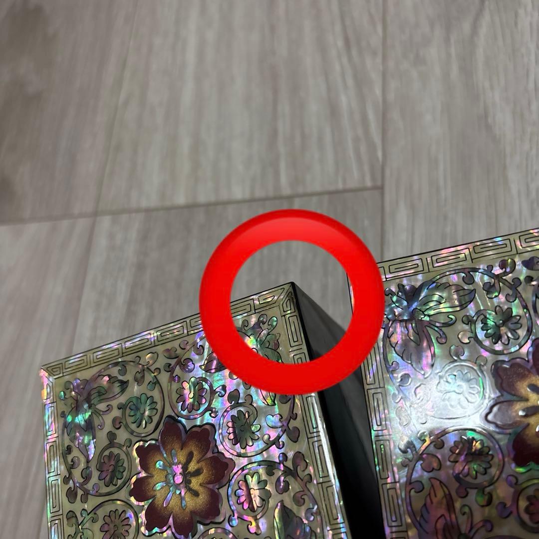 螺鈿細工 宝石箱　ジュエリーボックス 小物入れ　アクセサリーケース　ピンク系　蝶