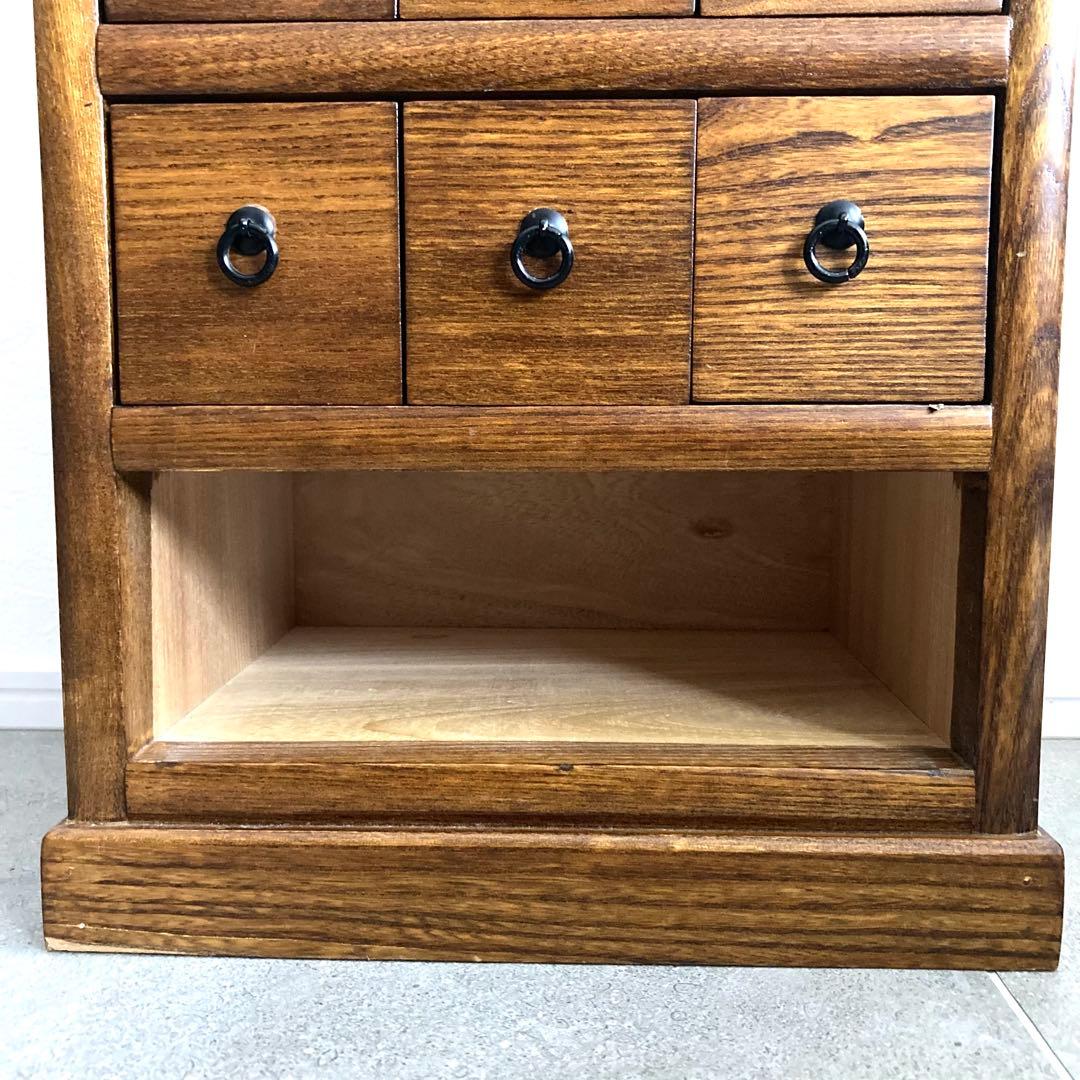 薬箪笥 高さ50cm チェスト 収納 引き出し 古道具 骨董 アンティーク