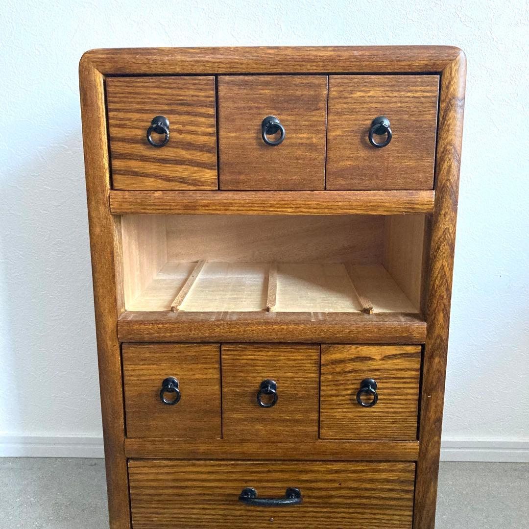 薬箪笥 高さ50cm チェスト 収納 引き出し 古道具 骨董 アンティーク
