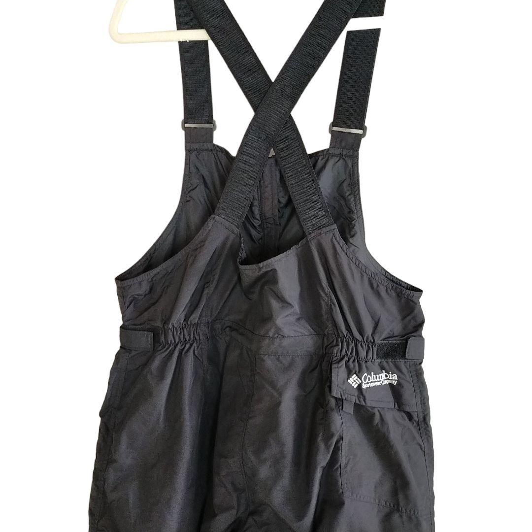 【珍品】US Columbia 黒 スキー スノーボード ビブパンツ XL