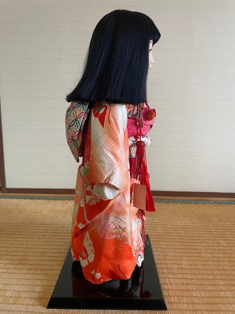 市松人形　元賀章介作　正絹京友禅
