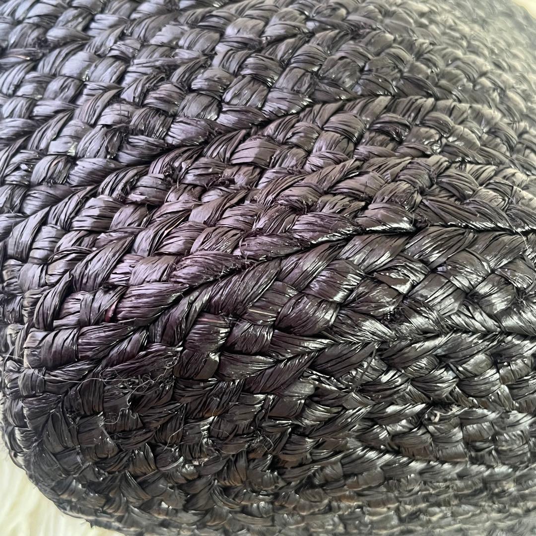 ヘレンカミンスキー　ラフィア　カゴバッグ　Marhianna 黒　トートバッグ