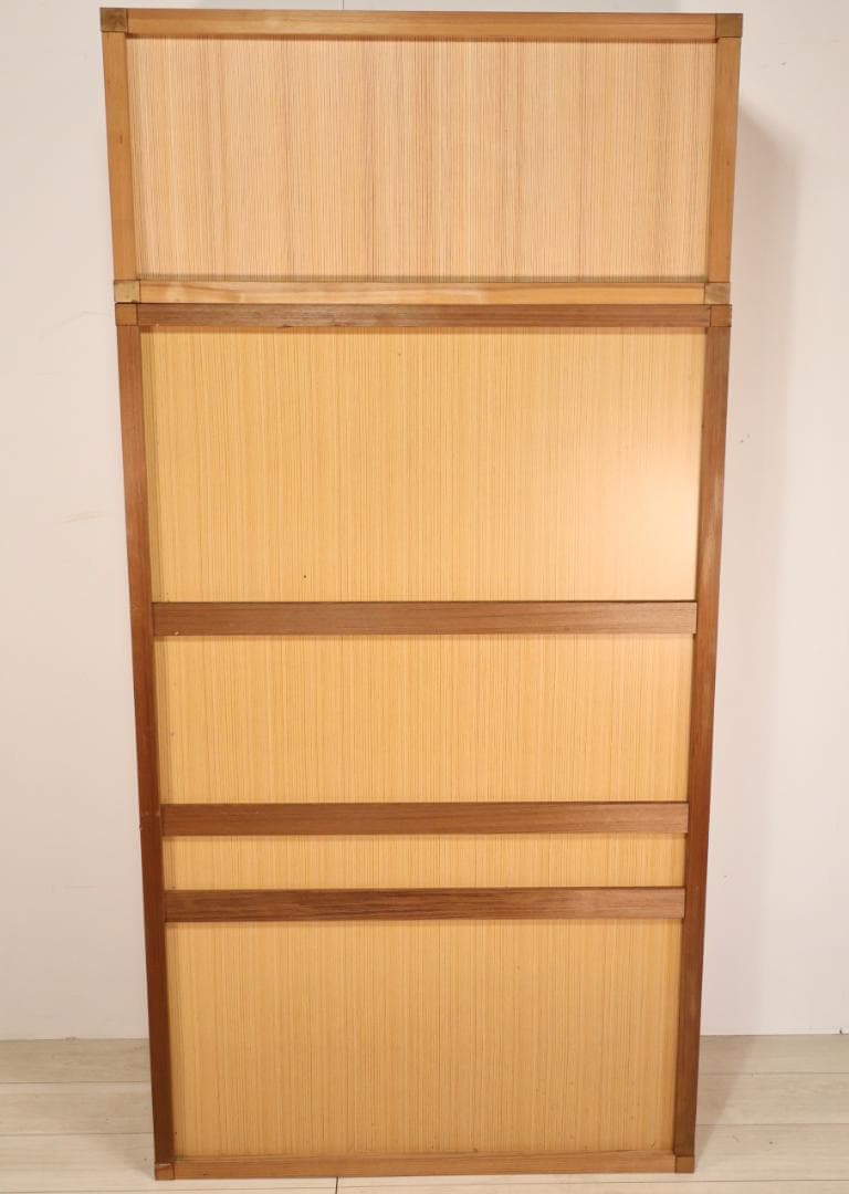 BK240　茶道具　置水屋　箪笥　茶箪笥　網代扉　煎茶棚　2段