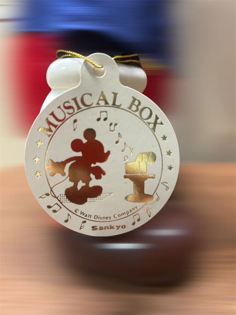 【デッドストック】昭和レトロSANKYO 首振りミッキーマウス オルゴール