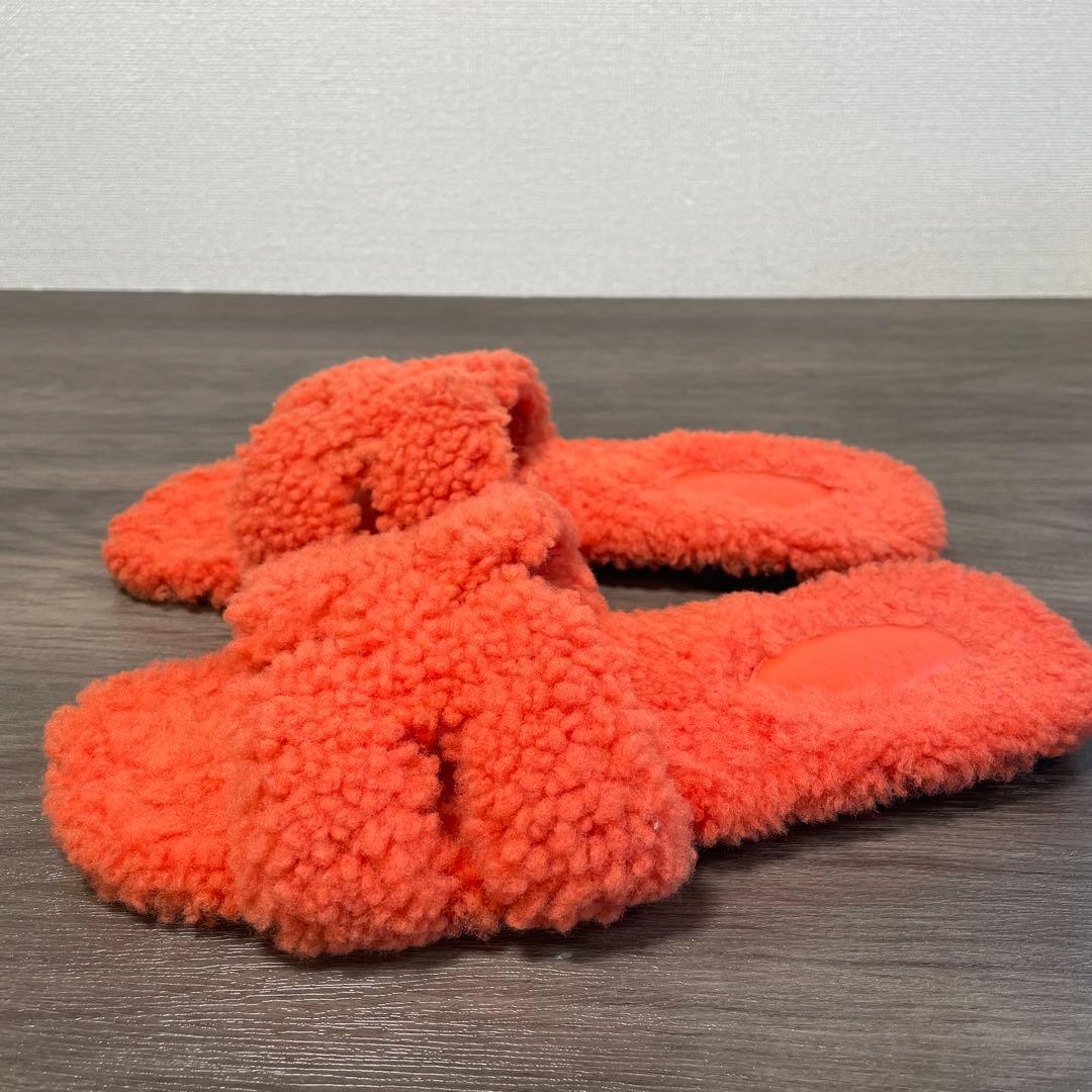 HERMESエルメス　箱付き　オランムートンサンダル38