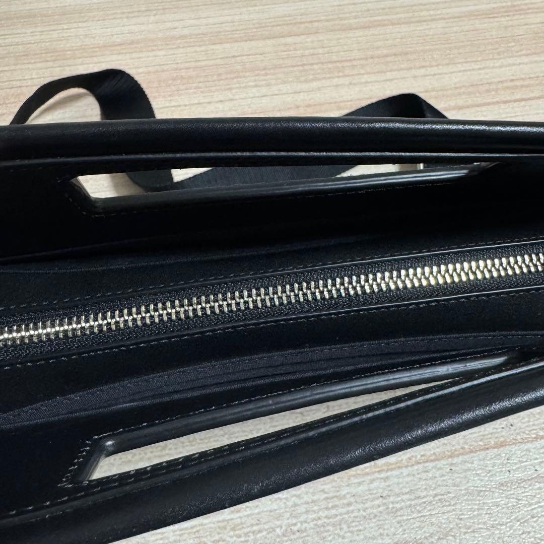 10 未使用品/ポールスミス ショルダーバッグ 2WAY レザー エンボス