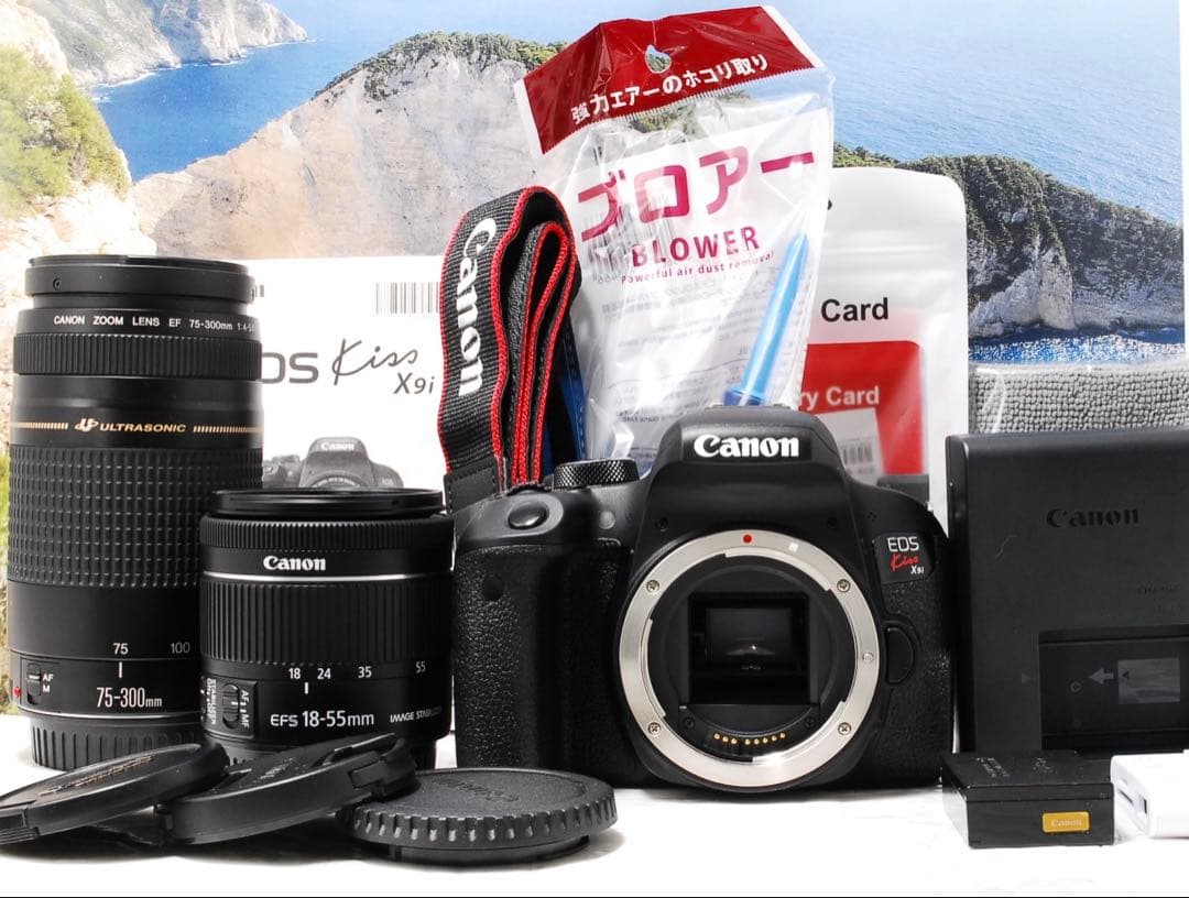 エモ写真❤️ Canon EOS Kiss X9i Wズームレンズセット　一眼レフ