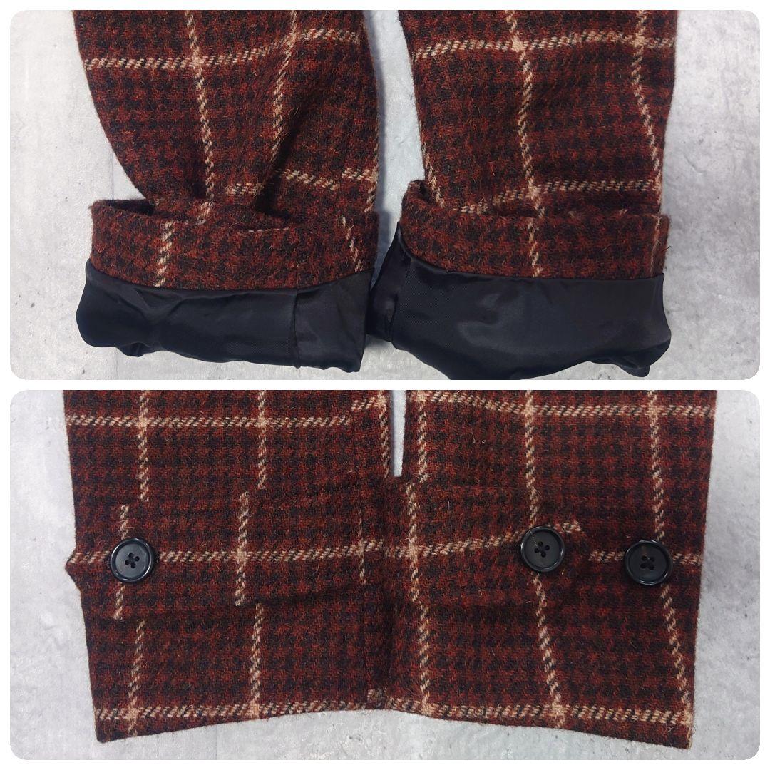 マーガレットハウエル ハリスツイード チェック ウールコート サイズ2