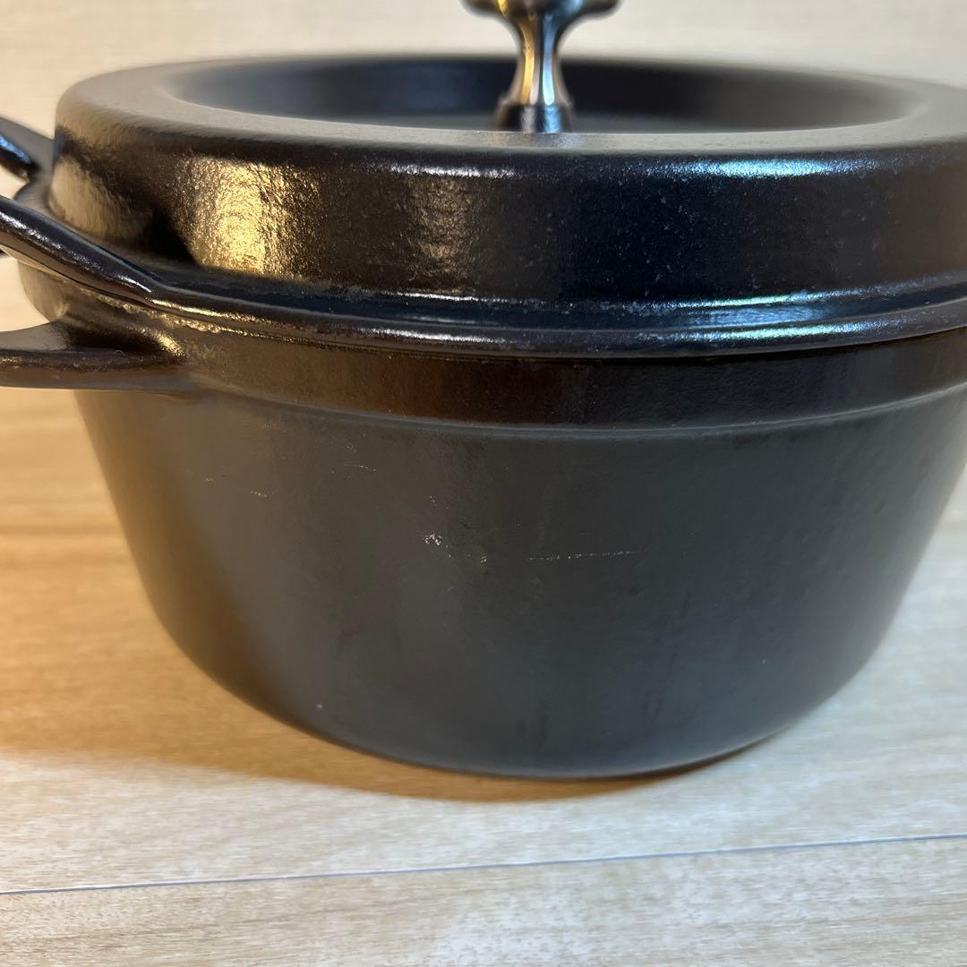 バーミキュラ　オーブンポットラウンド　22cm ブラック　両手鍋　鍋