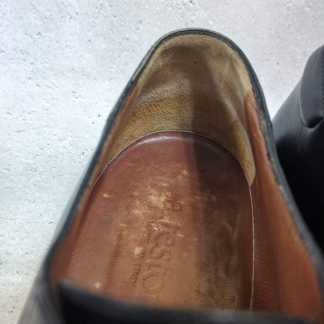 a.testoni ア・テストーニ ストレートチップ革靴 イタリア製 黒