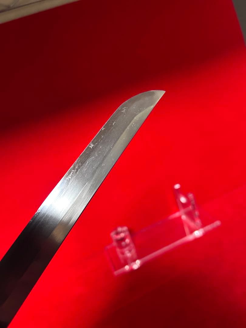 01565 包丁　マグロ包丁　天然砥石研　地肌綺麗　鞘有り　未使用品