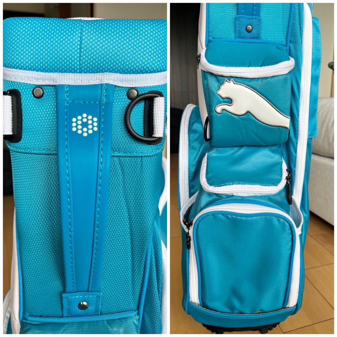 美品　希少PUMA スタンド式キャディバッグ 軽量仕様　レディース　ベルト無し