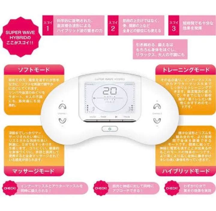 値下げ！パルティール最新型スーパーウェーブ ハイブリッド  EMSマシーン