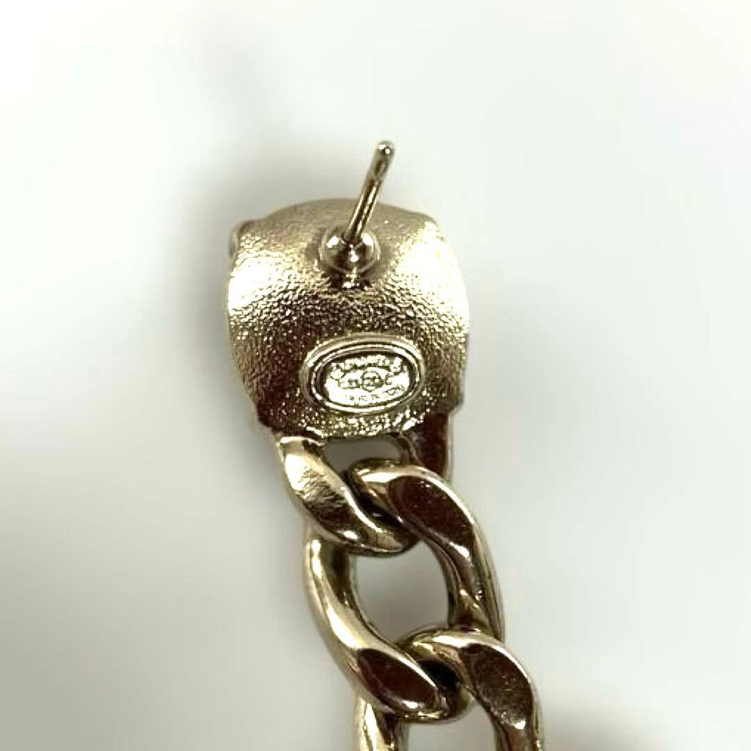 【美品】CHANEL シャネル ココマーク ラインストーン ピアス