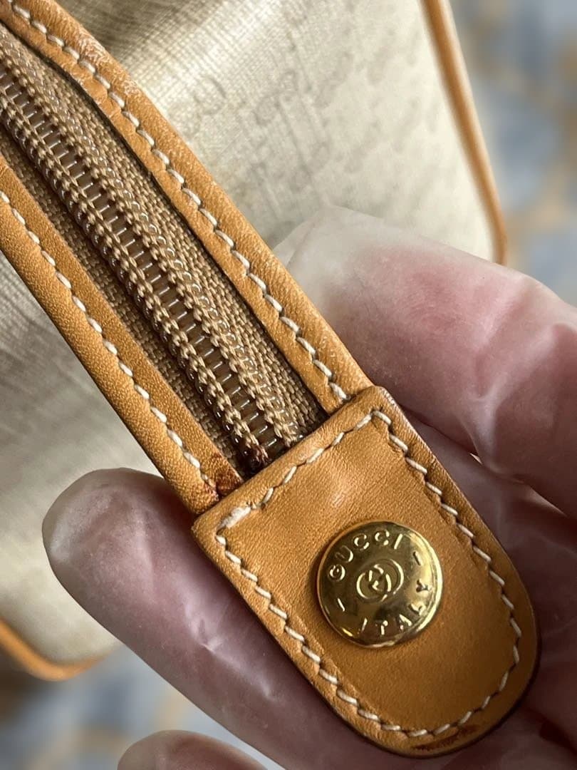 オールドグッチ　マイクロGG ミニボストンバッグ　保存袋付き