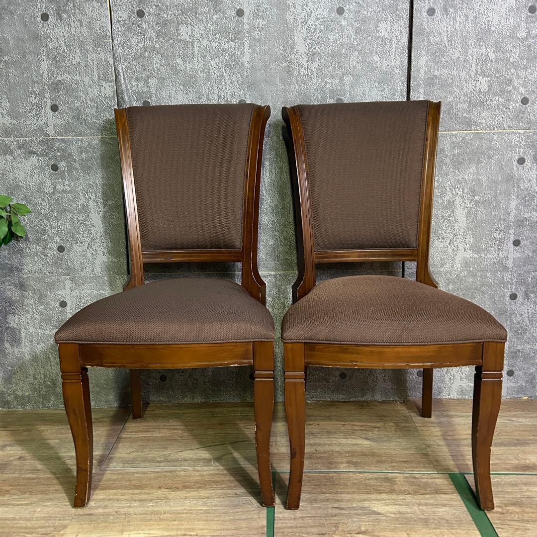 ꧁ネオクラシックスタイル家具꧂ダイニングチェア2脚 食卓 いす イス 椅子