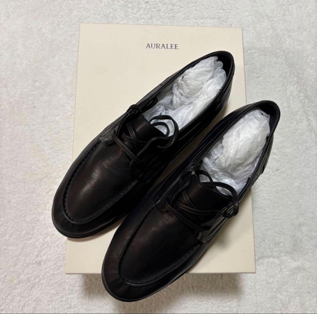 【新品未使用】AURALEE☆革靴☆27㎝☆黒
