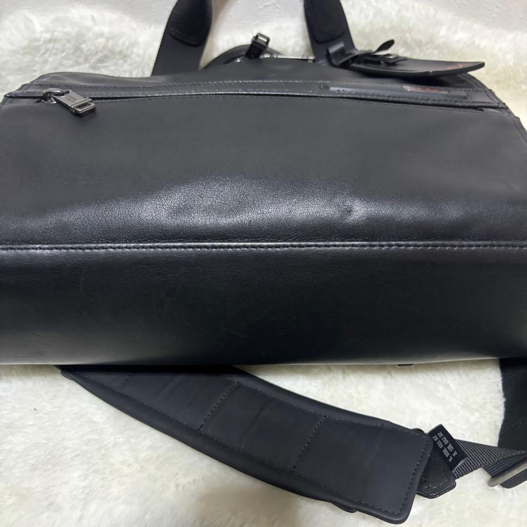 希少 TUMI 963110D4 オールレザー ビジネスバッグ 2way 黒