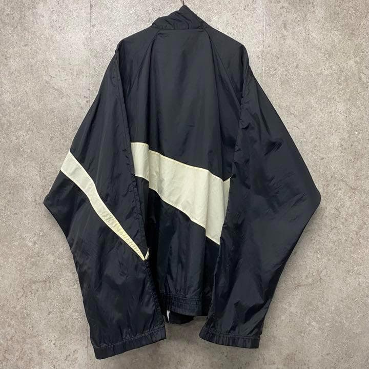 【激レア3XL☆EURO輸入90s】ナイキ ビッグスウッシュ ナイロンジャケット